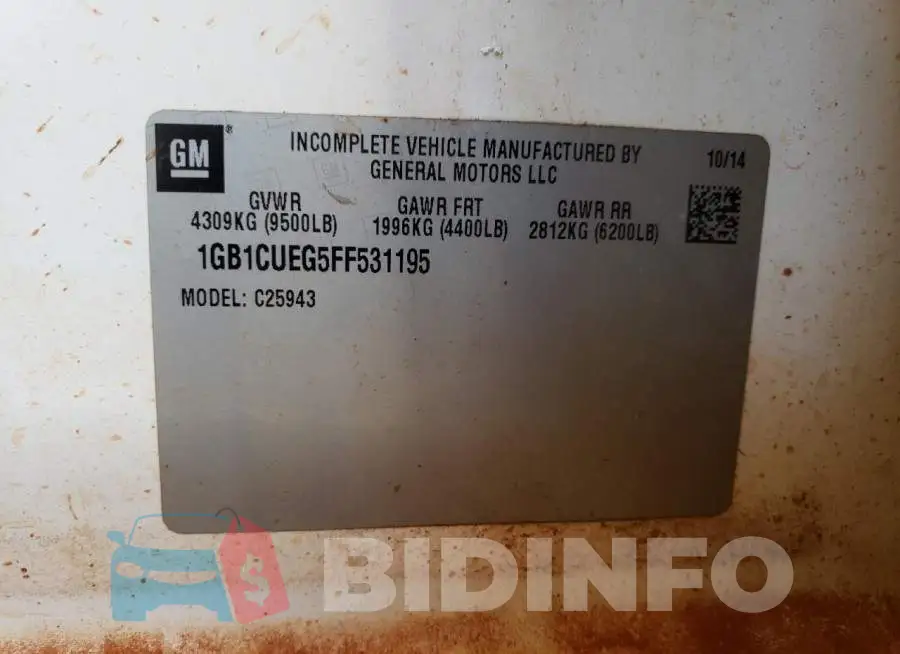 1GB1CUEG5FF531195 Photo# 12