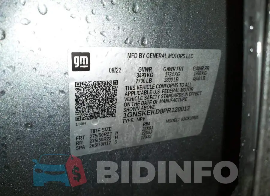 1GNSKEKD8PR120013 Photo# 13