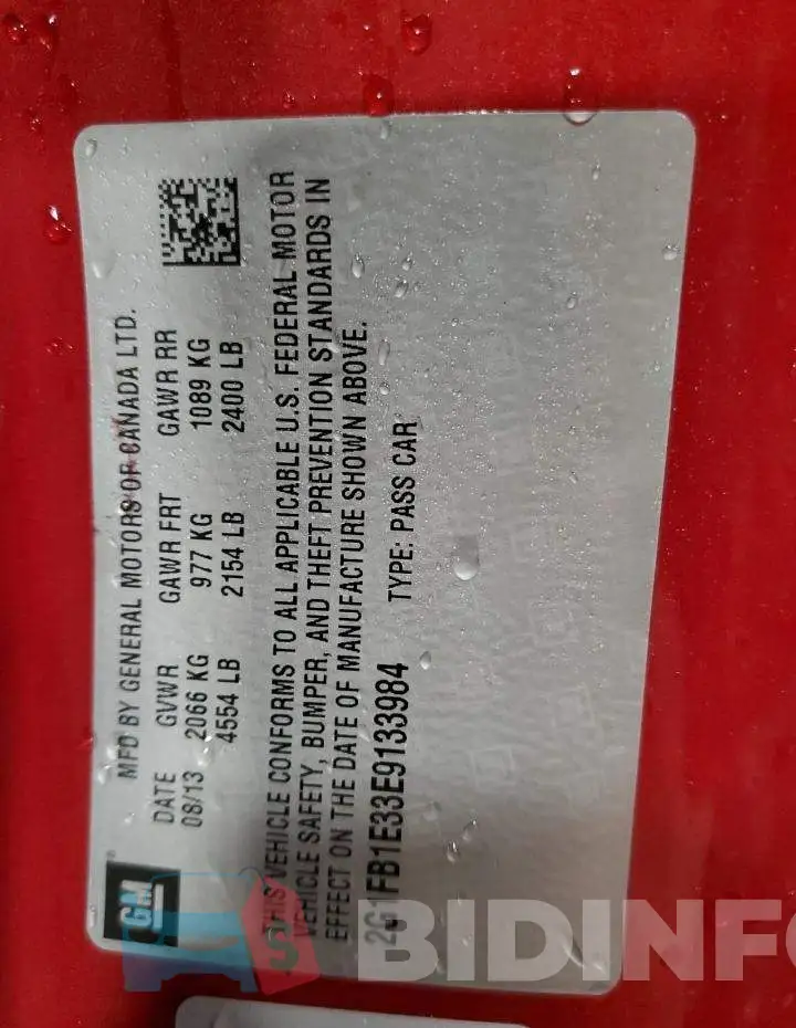 2G1FB1E33E9133984 Photo# 12