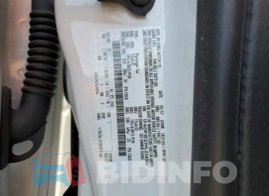 1FADP3E23HL234500 Photo# 12