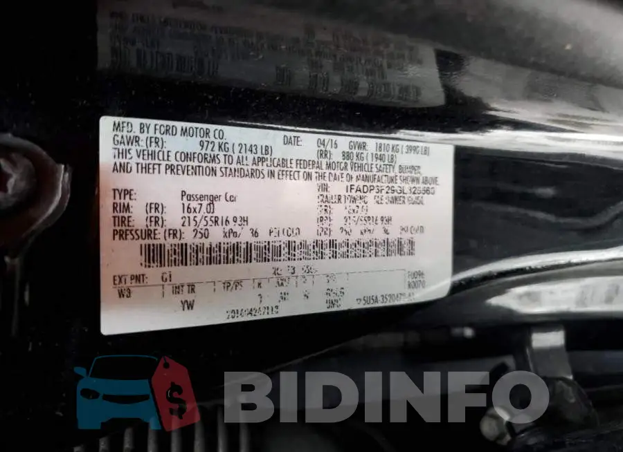 1FADP3F29GL325560 Photo# 12