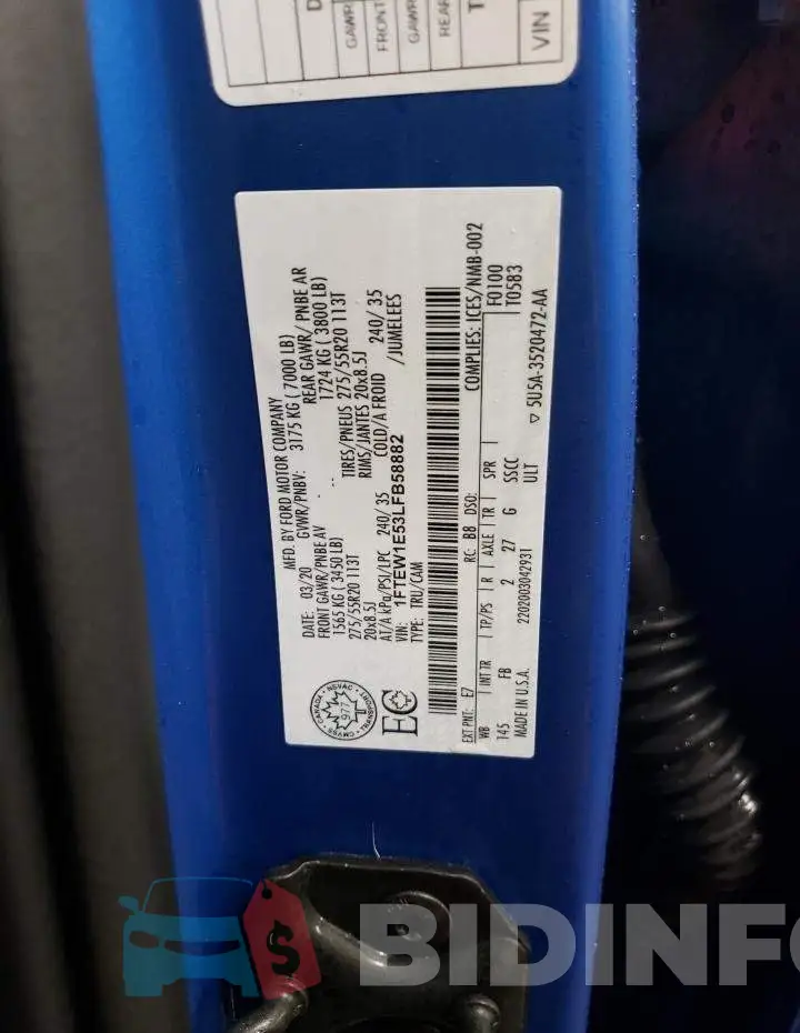 1FTEW1E53LFB58882 Photo# 12