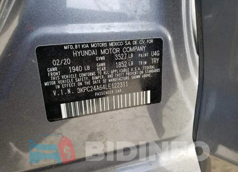 3KPC24A64LE122311 Photo# 12