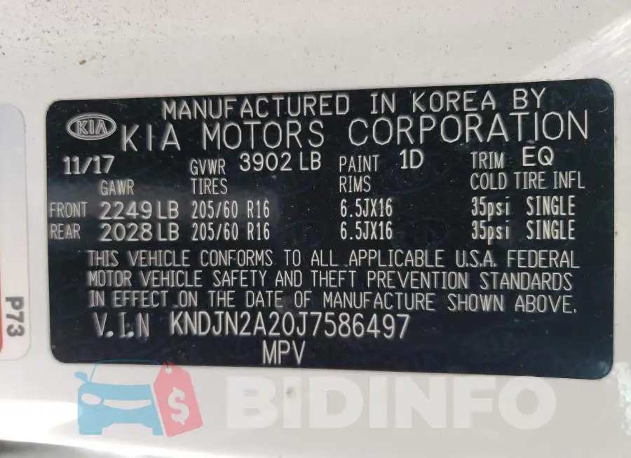 KNDJN2A20J7586497 Photo# 12