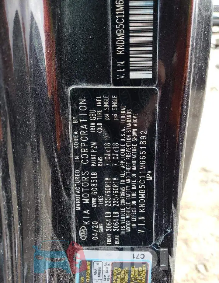 KNDMB5C11M6661892 Photo# 13