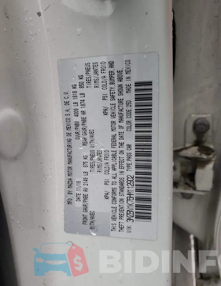 3MZBN1K76HM112902 Photo# 12