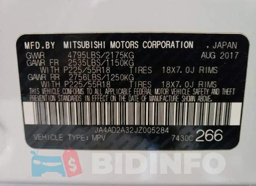 JA4AD2A32JZ005284 Photo# 13