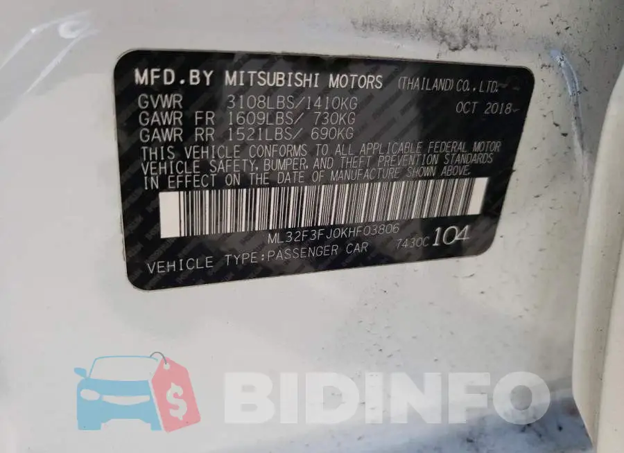 ML32F3FJ0KHF03806 Photo# 12