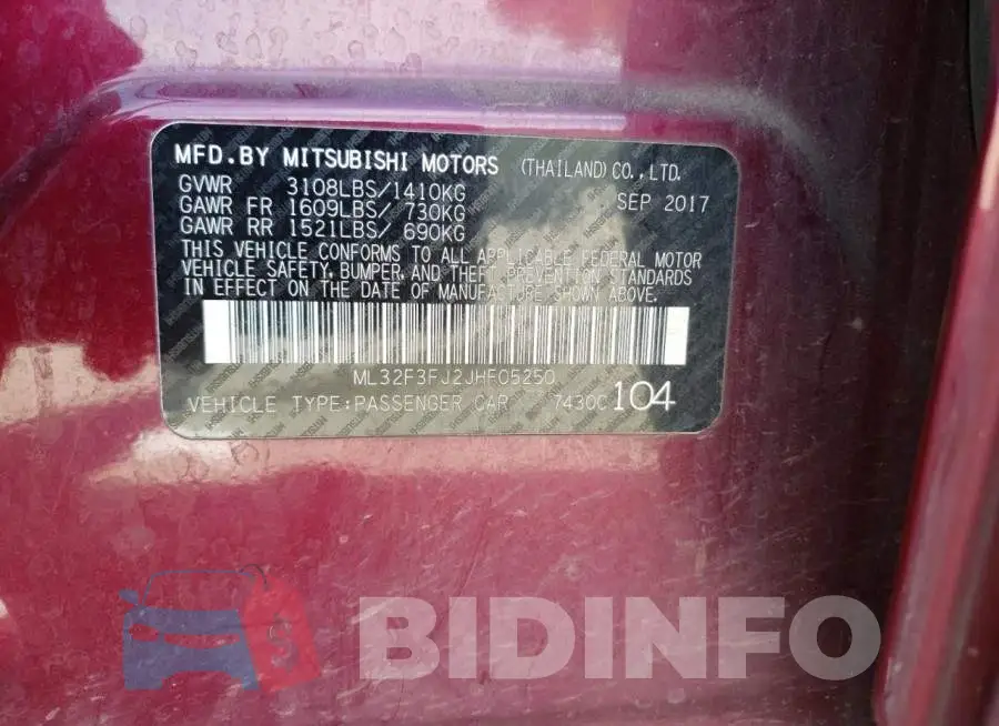 ML32F3FJ2JHF05250 Photo# 10