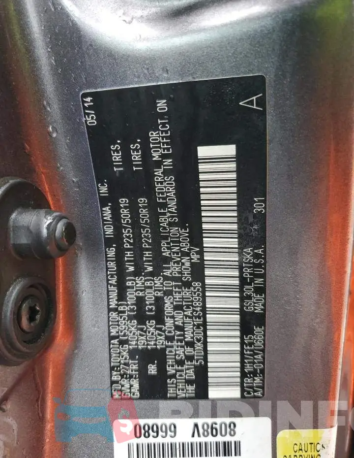 5TDXK3DC1ES489558 Photo# 12