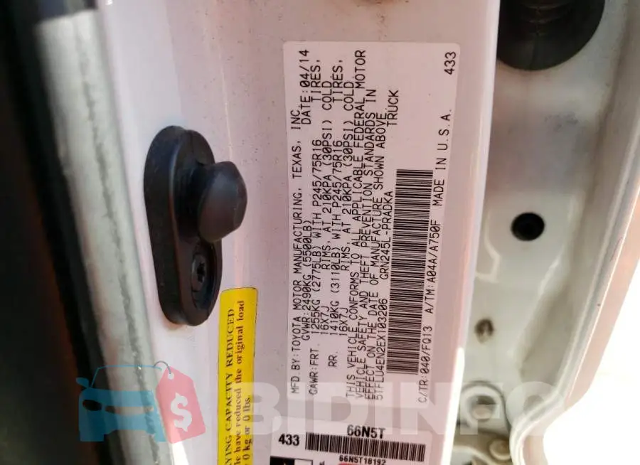5TFLU4EN2EX103206 Photo# 12