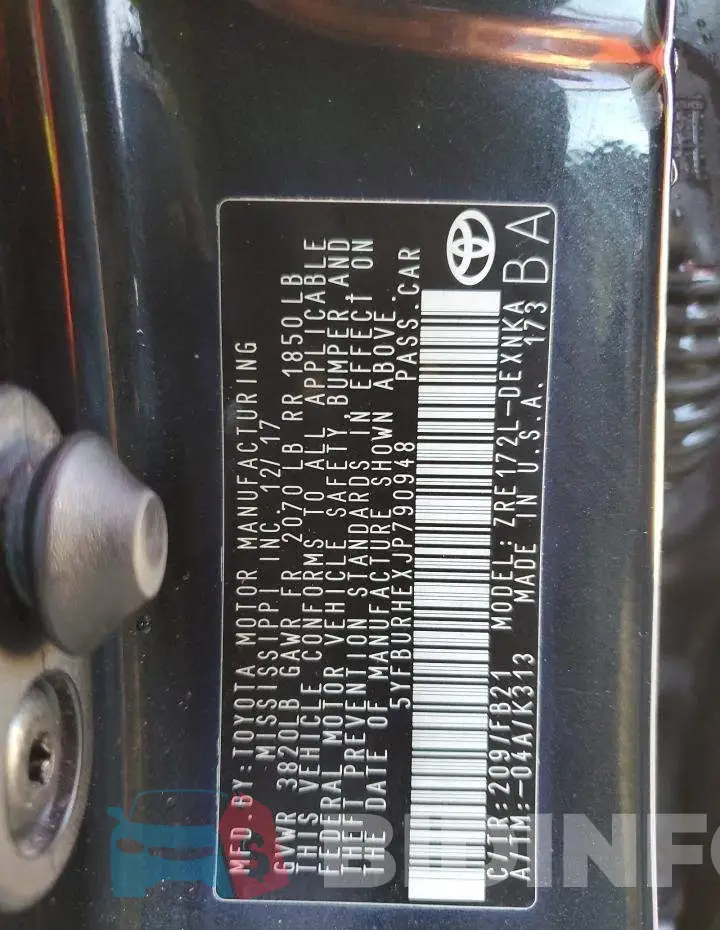 5YFBURHEXJP790948 Photo# 12