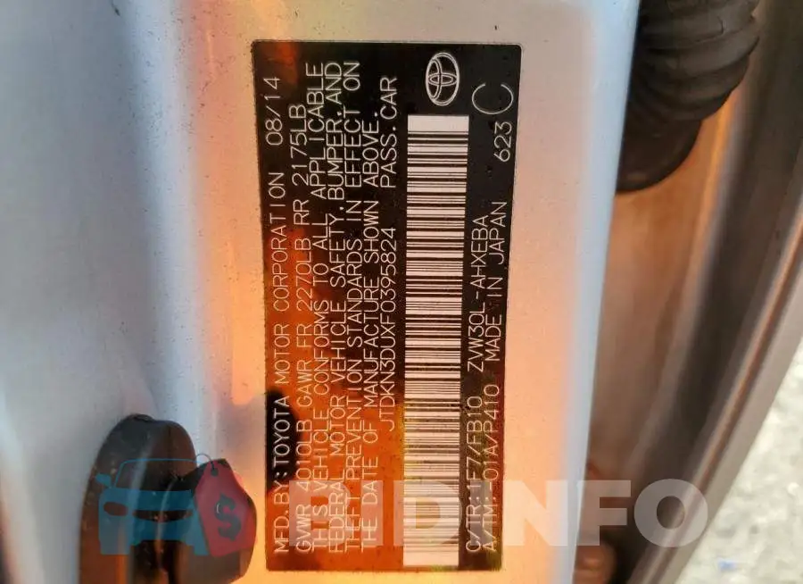 JTDKN3DUXF0395824 Photo# 13