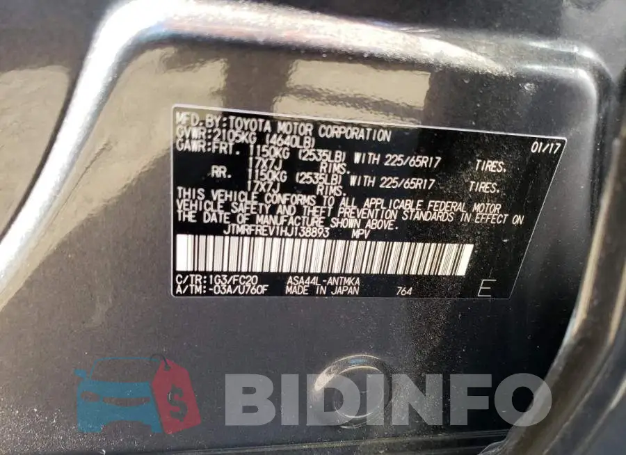 JTMRFREV1HJ138893 Photo# 13