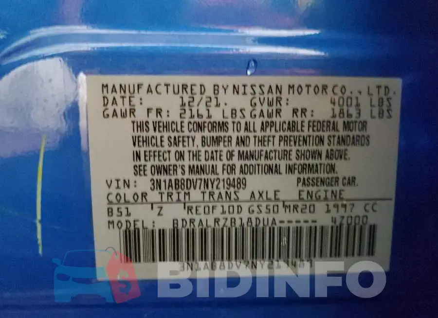 3N1AB8DV7NY219489 Photo# 12
