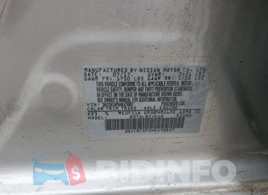 3N1CN7AP5HK470857 Photo# 12