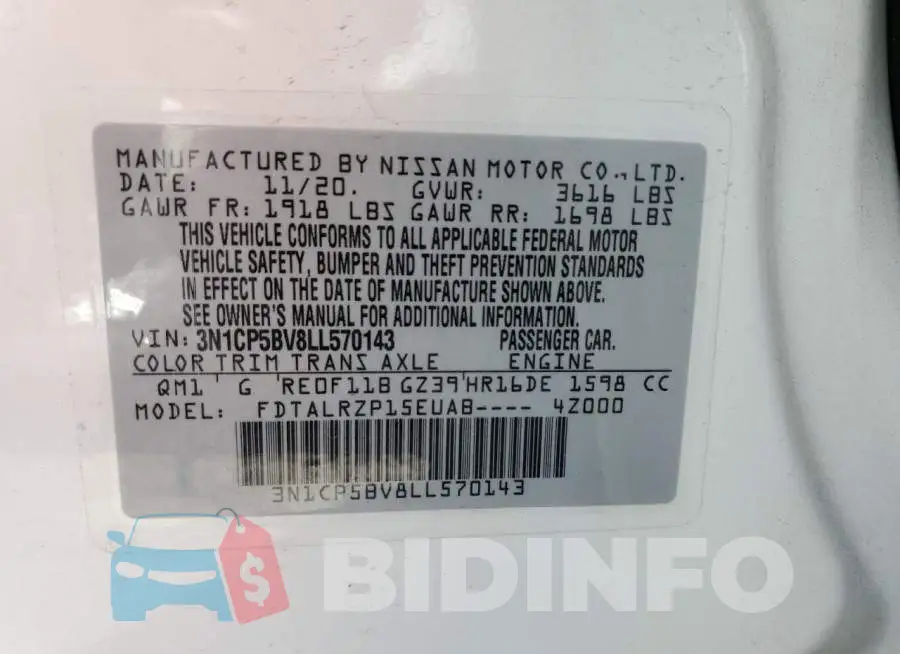 3N1CP5BV8LL570143 Photo# 12