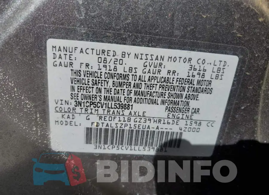 3N1CP5CV1LL539881 Photo# 12
