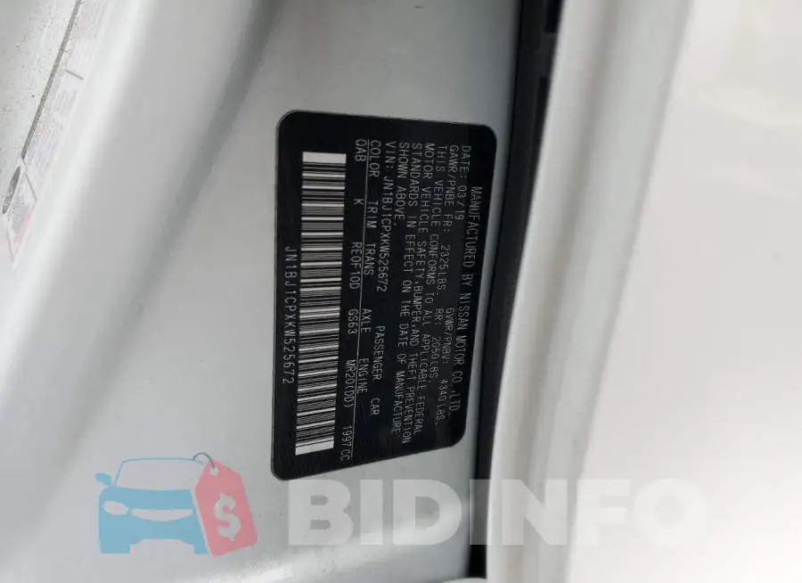 JN1BJ1CPXKW525672 Photo# 12