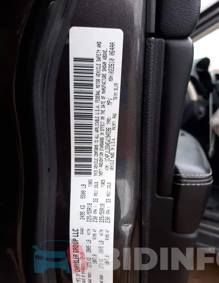 1C4PJLDSXEW194596 Photo# 12