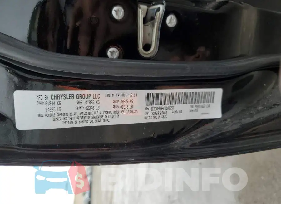 1C3CDFBBXFD181052 Photo# 13