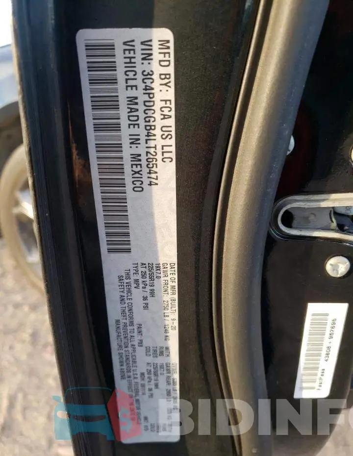 3C4PDCGB4LT265474 Photo# 13
