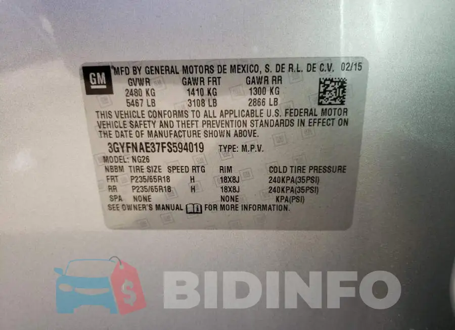 3GYFNAE37FS594019 Photo# 10