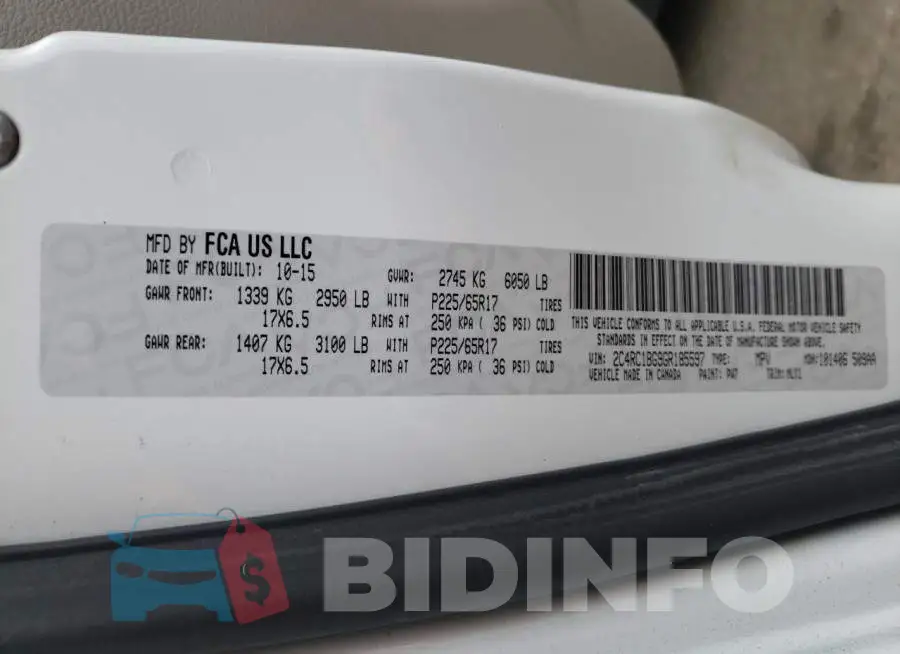 2C4RC1BG9GR185597 Photo# 13