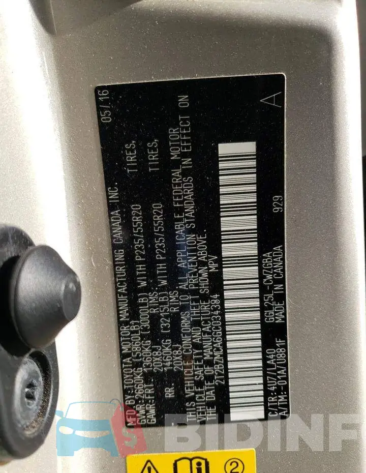 2T2BZMCA6GC034384 Photo# 12