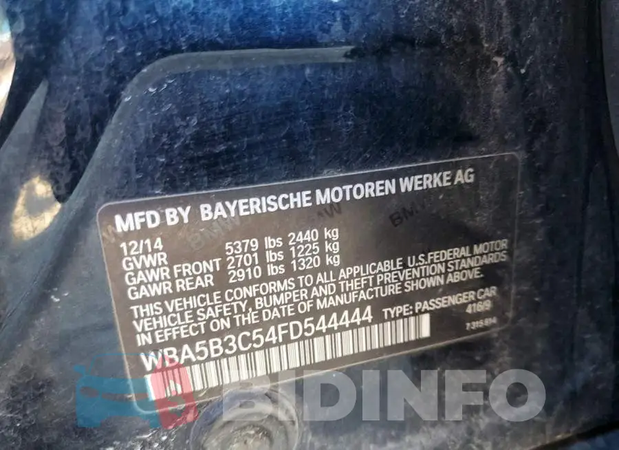 WBA5B3C54FD544444 Photo# 12