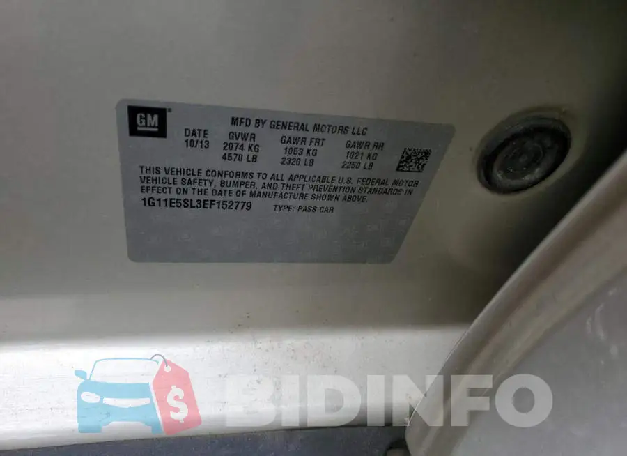 1G11E5SL3EF152779 Photo# 12
