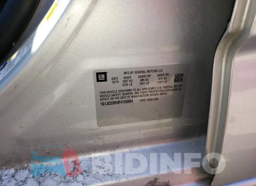 1G1JC5SH4F4159884 Photo# 12