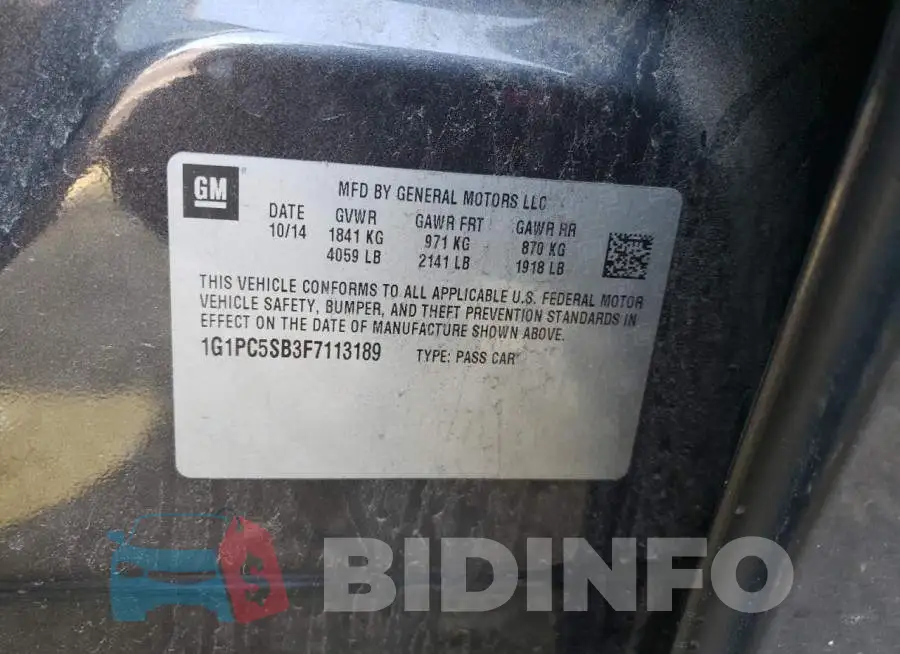 1G1PC5SB3F7113189 Photo# 13