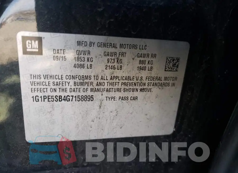 1G1PE5SB4G7158895 Photo# 12