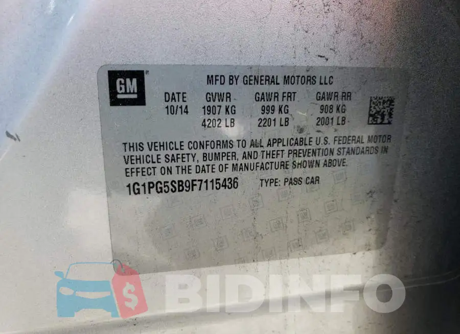 1G1PG5SB9F7115436 Photo# 12