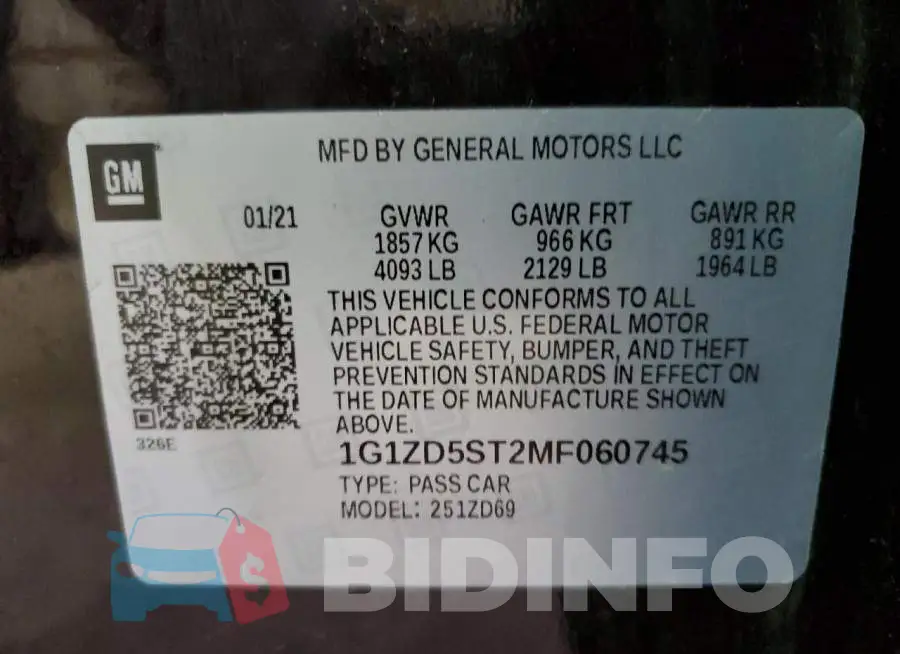 1G1ZD5ST2MF060745 Photo# 12