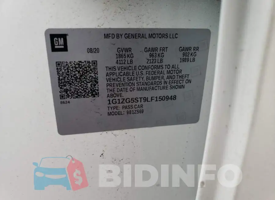 1G1ZG5ST9LF150948 Photo# 12