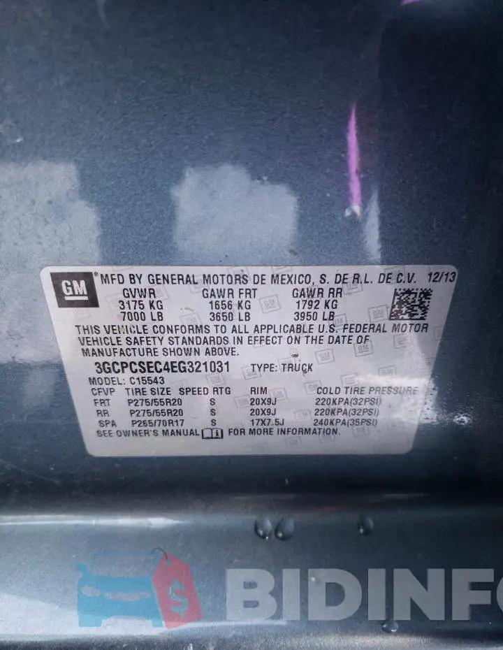 3GCPCSEC4EG321031 Photo# 12