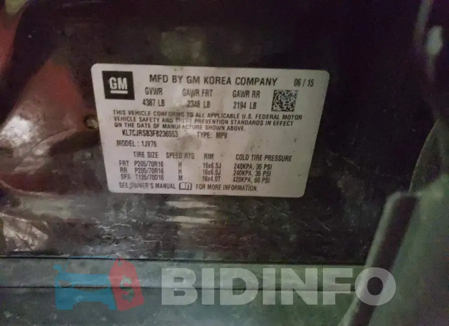 KL7CJRSB3FB236553 Photo# 13