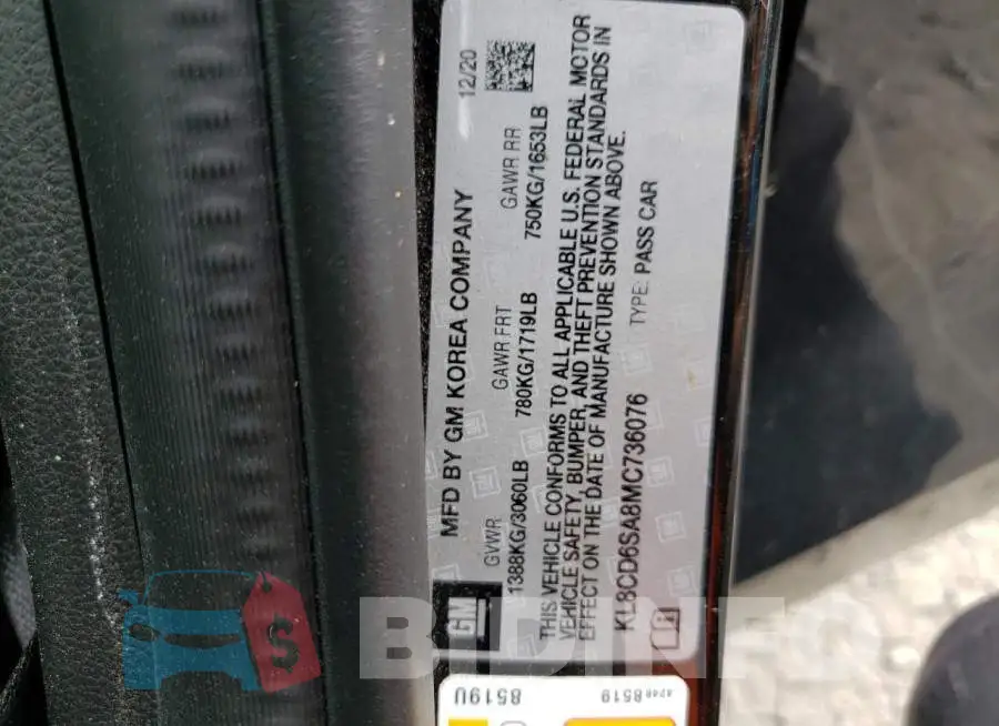 KL8CD6SA8MC736076 Photo# 12