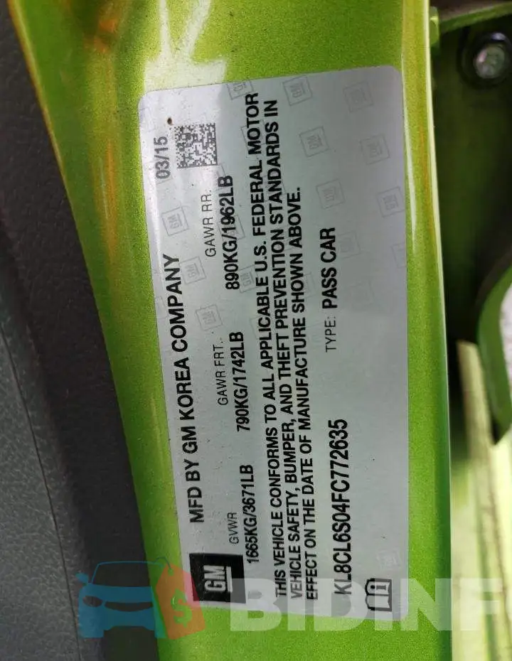 KL8CL6S04FC772635 Photo# 12
