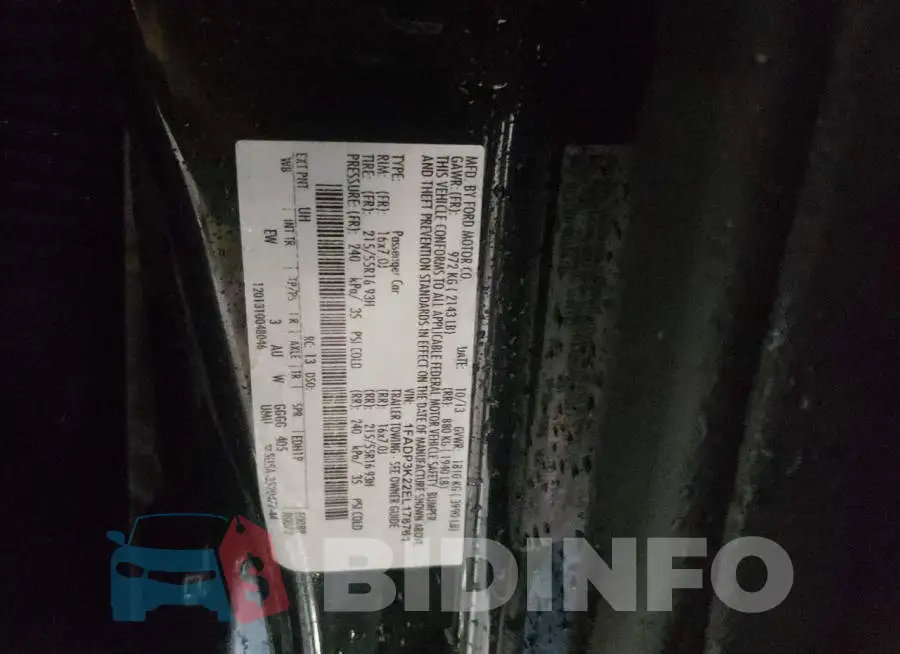 1FADP3K22EL178761 Photo# 13