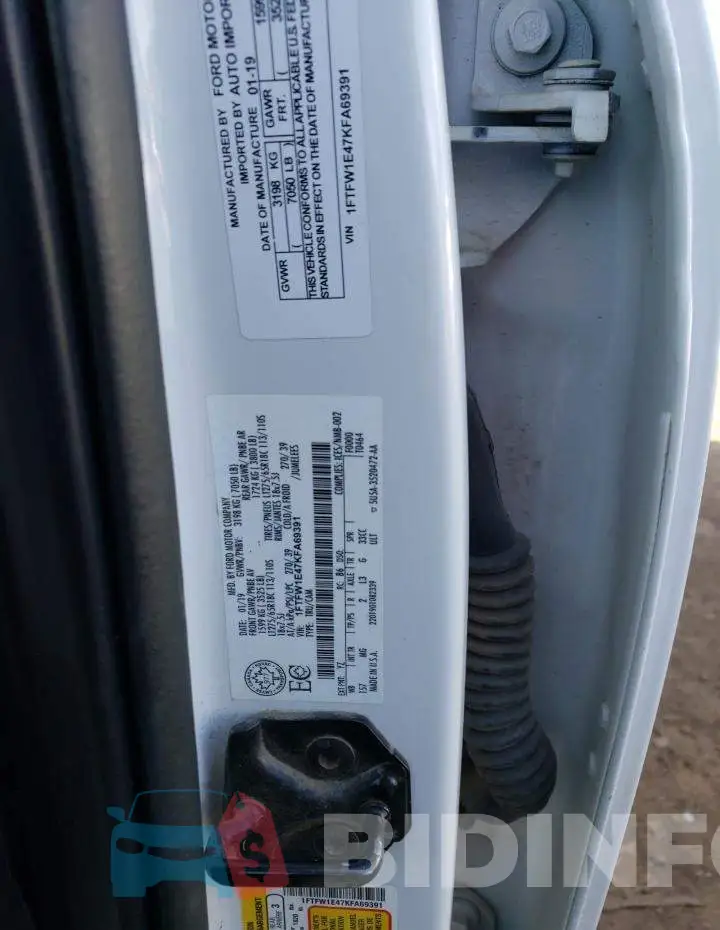 1FTFW1E47KFA69391 Photo# 13