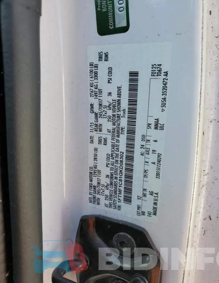 1FTMF1C81GKD08302 Photo# 13