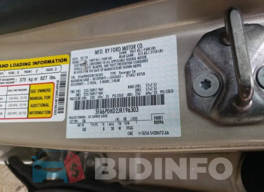 3FA6P0HD2JR196303 Photo# 12