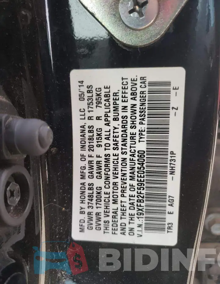 19XFB2F59EE054060 Photo# 13