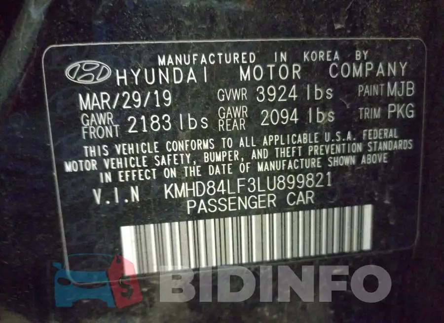 KMHD84LF3LU899821 Photo# 12