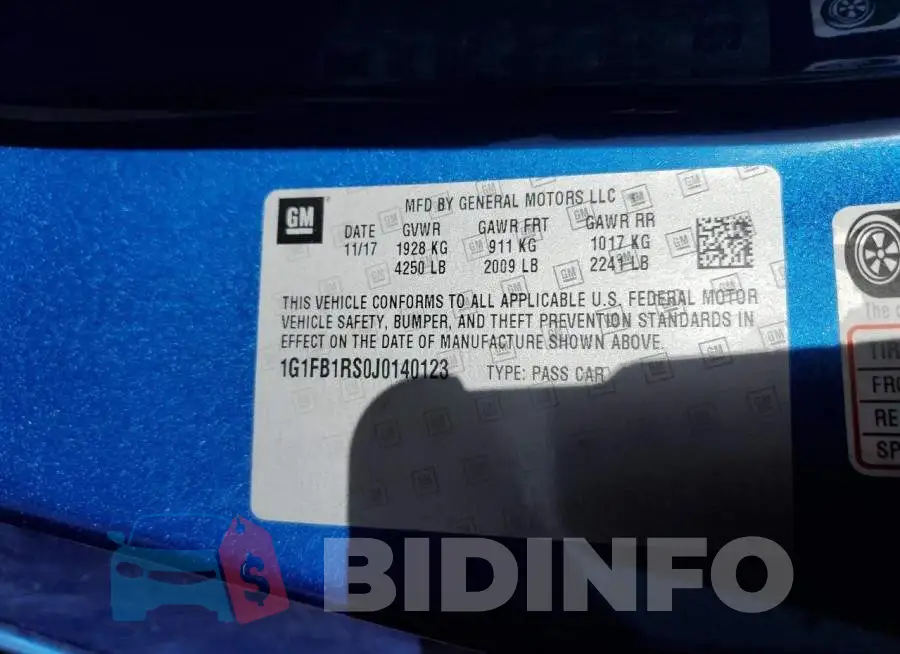 1G1FB1RS0J0140123 Photo# 12