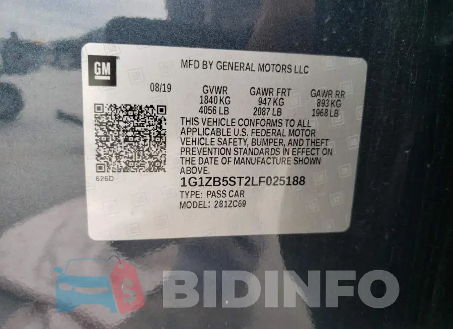 1G1ZB5ST2LF025188 Photo# 13