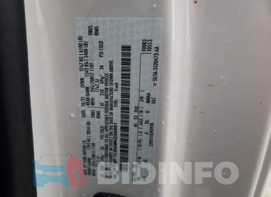 1FTMF1CB9MKE99801 Photo# 12